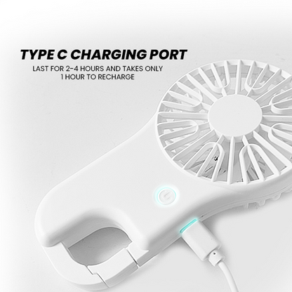 BUCKLE 3 Speed mini fan with Stand– 500mAh