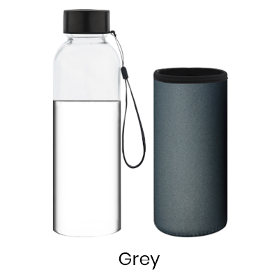 ARCANE Glass Bottle With Neoprene Pouch – 500ml