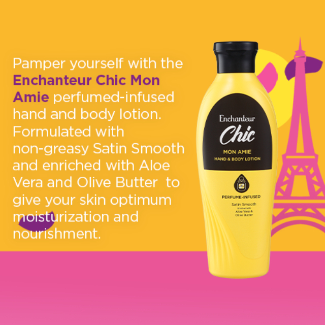 Losyen Tangan &amp; Badan Enchanteur Chic 250ml
