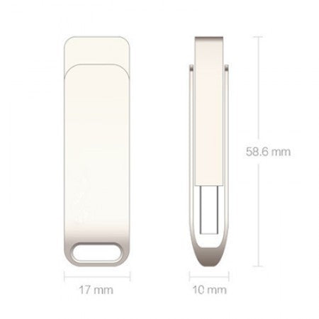 Metal Swing Silver USB flash drive - 16GB