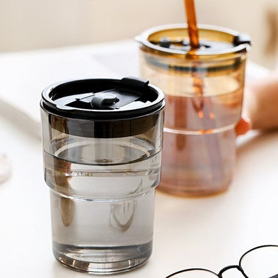 MONTE 2 Premium Color Glass Mug with PU Sleeve- 400ml