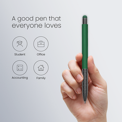 TOUCH Stylus Press Action Aluminum Ball Pen