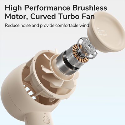 JISULIFE Handheld 3 Speed Mini Fan - 2000mAh