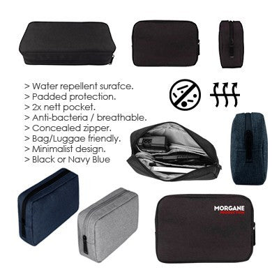 Water Repellent Travel Gadget Pouch