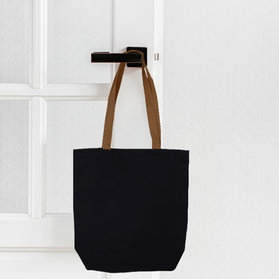 Colour Strip Black Canvas Bag – 10oz (340x310x100)