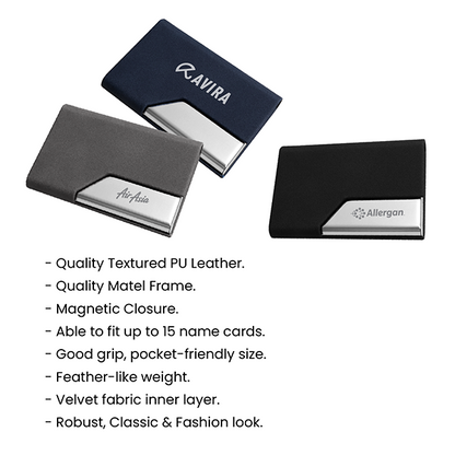 Urban Pattern PU Name Card Holder 02