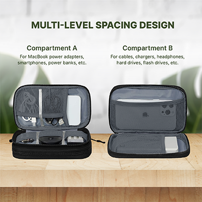 Water Repellent Polyester 2 Layer Gadget Pouch V2