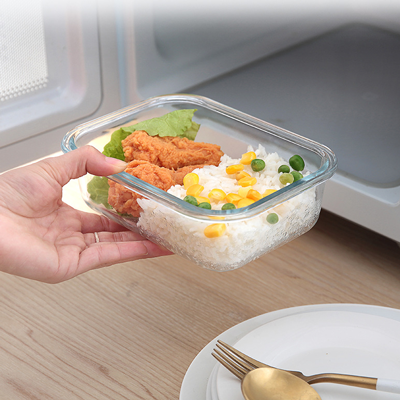 High Borosilicate Glass Lunch 1 Compartment - 1040ml