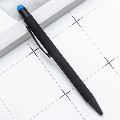 COLOUR Press Action Metal Ball Pen with Stylus