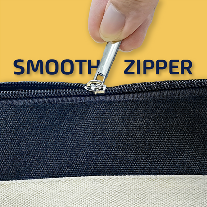 JIWA Canvas Zippered Pouch Travel Organizer - 12oz