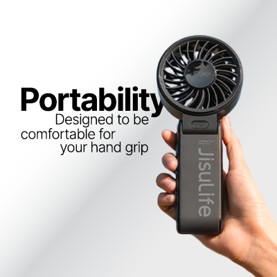 JISULIFE Handheld Fan Life 7 – 3600mAh
