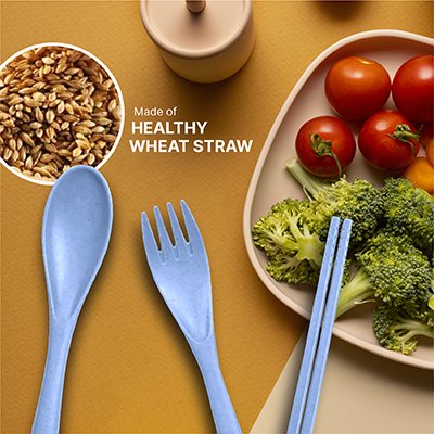 ECO Wheat 3-in-1 Cutlery Set