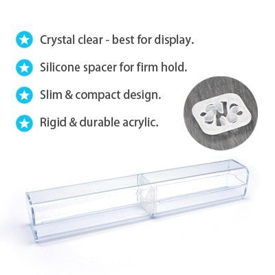 Clear Pen Case with Silicone Spacer