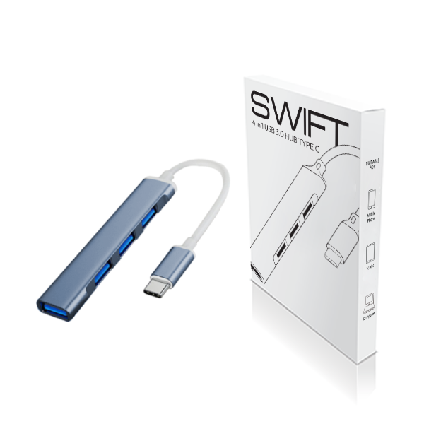 SWIFT 4-in-1 USB 3.0 Hub Type C