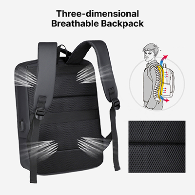 15.6" DOLLY Laptop Backpack with External USB Port