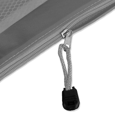 Frosted PVC Organizer with Net Divider – A5 Size