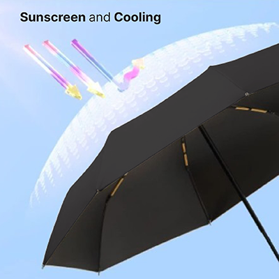 XIXILIA 23" Auto-Open 12 Panel Double Ribs Umbrella