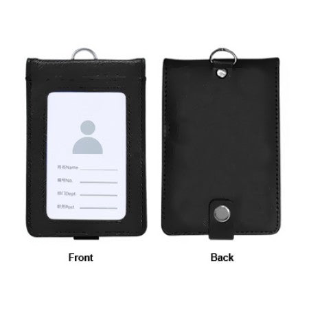 Smooth PU ID Holder Flip Open Wallet