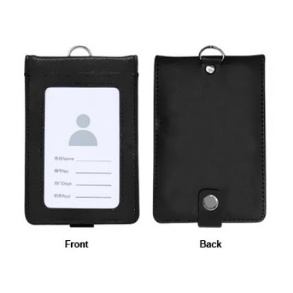 Smooth PU ID Holder Flip Open Wallet