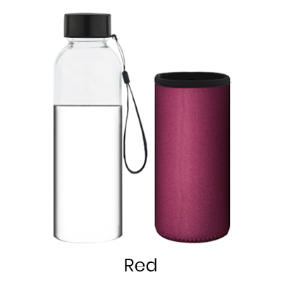 ARCANE Glass Bottle With Neoprene Pouch – 500ml