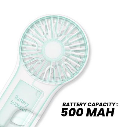 BUCKLE 3 Speed mini fan with Stand– 500mAh
