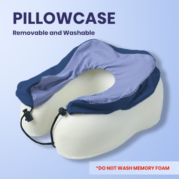 MEMORY Foam Travel Pillow with Flight Pouch