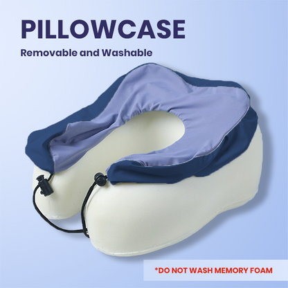 MEMORY Foam Travel Pillow with Flight Pouch