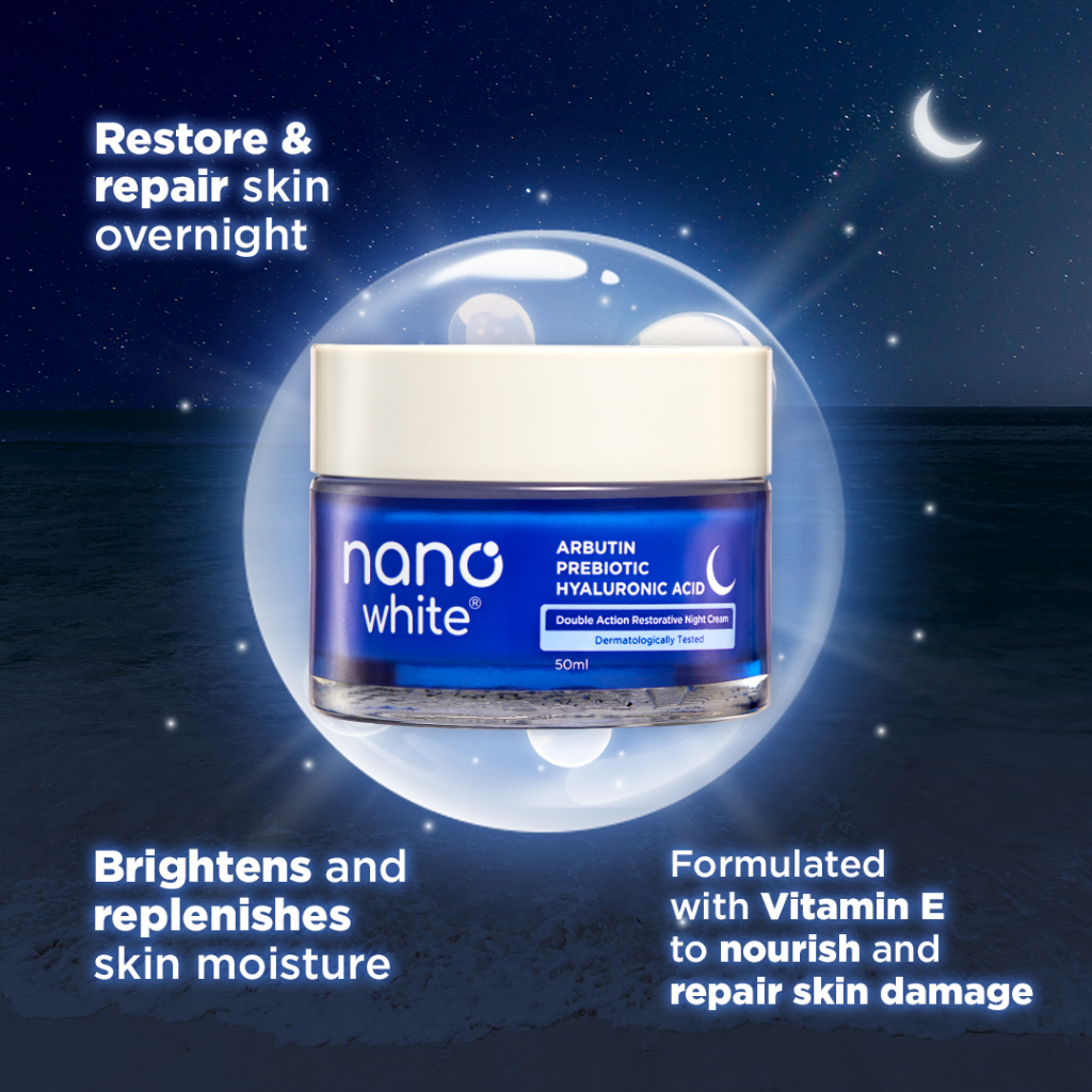 Nanowhite Double Action Restorative Night Cream Hydrating 50ml