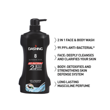 Pencuci Muka &amp; Badan 2in1 Dashing 700g