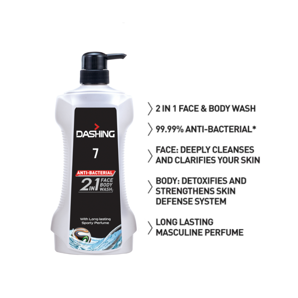Pencuci Muka &amp; Badan 2in1 Dashing 700g