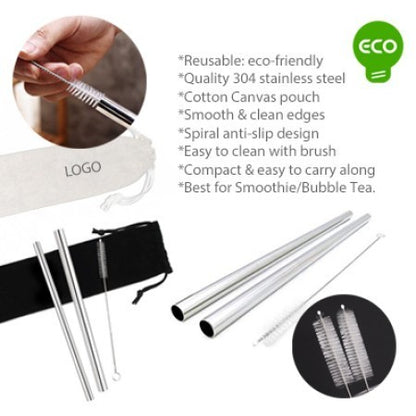 3-in-1 Stainless Steel Drinking Straw Canvas Set 02