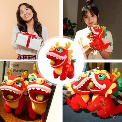Dragon Shaped Soft Toy with Pulley