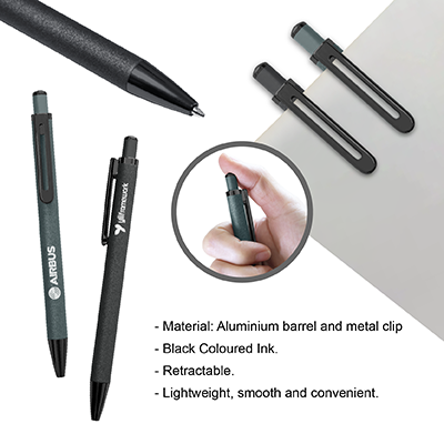 CHROME Coated Aluminum Press Action Ball Pen
