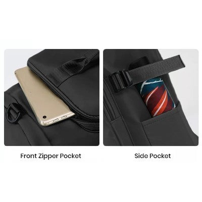 HYKE 2 Travel Nylon Duffel Two Way Bag