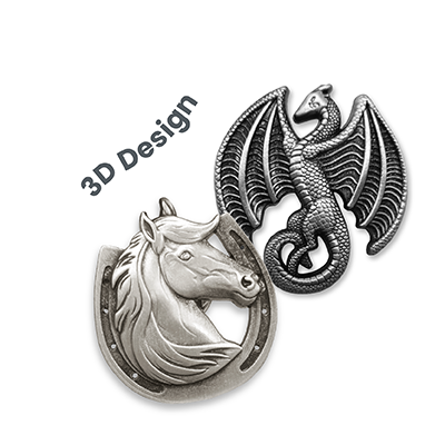 Custom Made Die Struck Collar Pin