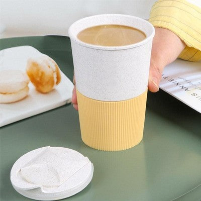 LATTE Eco-Wheat Tumbler with Silicone Holder - 350ml
