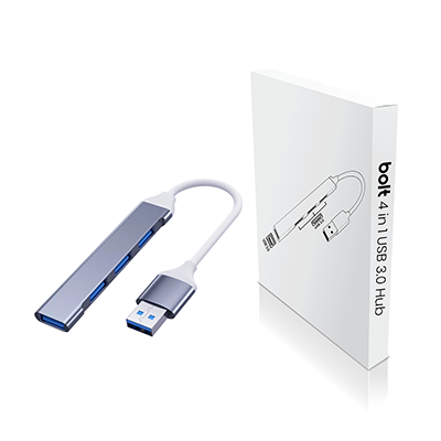 BOLT 4-in-1 USB 3.0 Hub