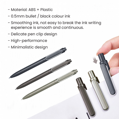 DELI Brand Press Action Gel Ink Pen