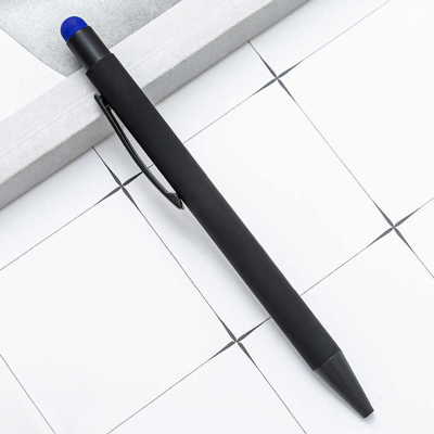 COLOUR Press Action Metal Ball Pen with Stylus