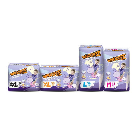 Whoopee Jumbo Pants Diapers Baby (1 Carton)