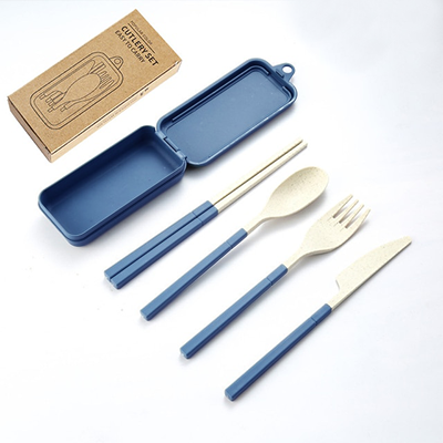 4-in-1 Colour Eco-Cutlery Set