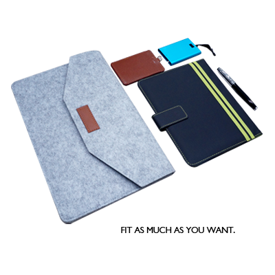 14'' Wool Felt iPad Pouch
