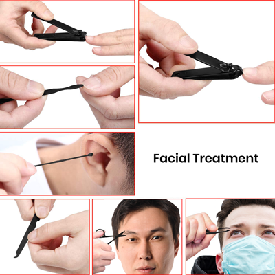 7-In-1 Manicure Set with PU leather Cover