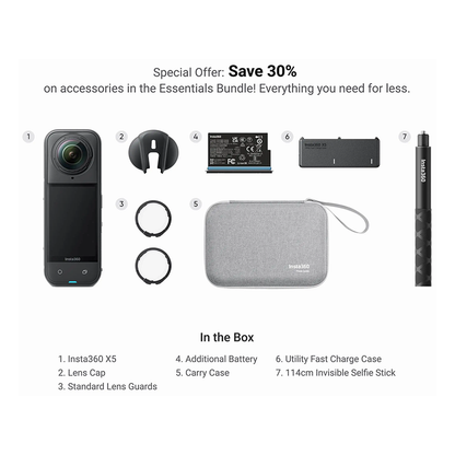 Insta360 X5 Essential Bundle