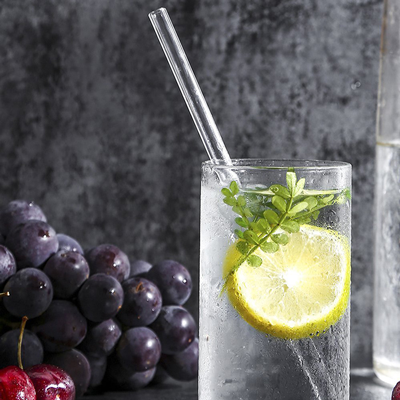 Premium Glass Straw (15×220) with Straw Felt Pouch Set