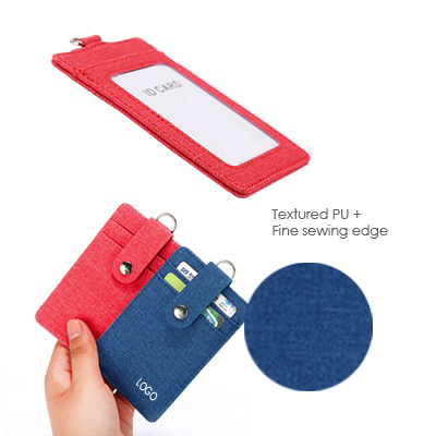 Korea Fabric ID Holder with Snap Closure