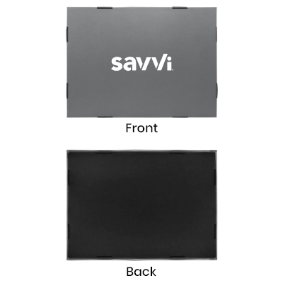 Grey Gift Box 3 Compartment with Shredded Paper- L Size