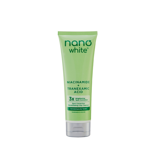 Pembersih Tanah Liat Mikrofoliating Pembetulan Bintik Nanowhite 100ml