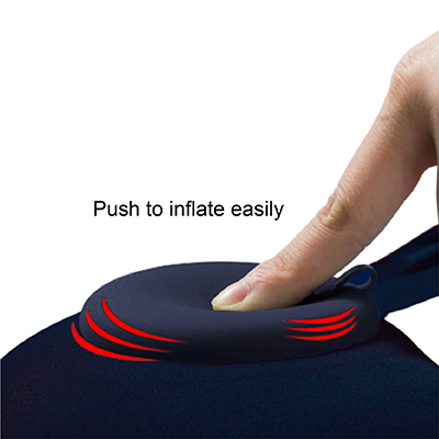 PUMP UP Polyester Inflatable Travel Pillow