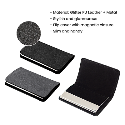 SPARK PU Leather Name Card Holder